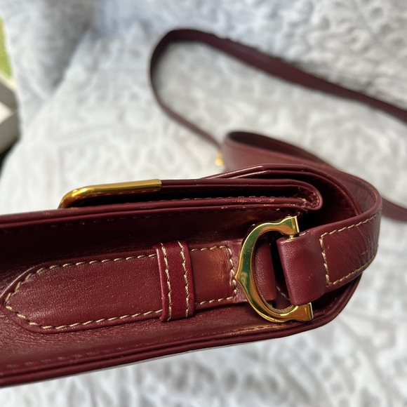 Cartier Must De Cartier Envelope Bordeaux Shoulder Bag - Picture 8 of 12